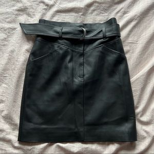 Leather high wasted skirt H&M size 4-6 worn once